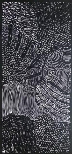 Freda Price Pitjara, Authentic Aboriginal art .Daughter of Anna Price Petyarre.