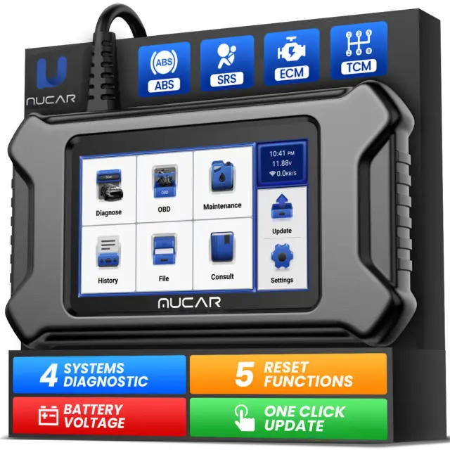 MUCAR CS4 Profi Auto Auslesegerät KFZ OBD2 Diagnosegerät Scanner ABS SRS Deutsch