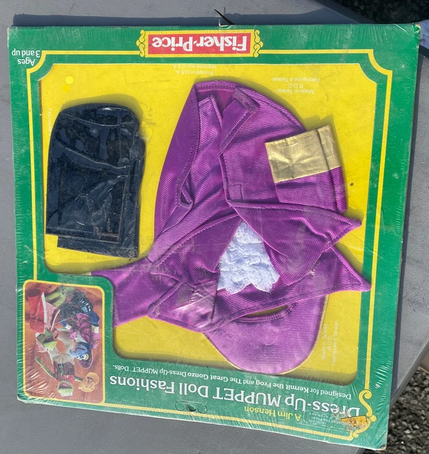Fisher price Jim Henson dress up Muppet doll fashions 1982 MIP