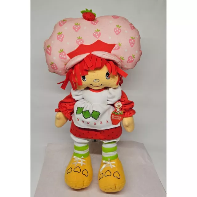 Muñeca de peluche Strawberry Shortcake 2002 29 pulgadas extra grande con etiquetas