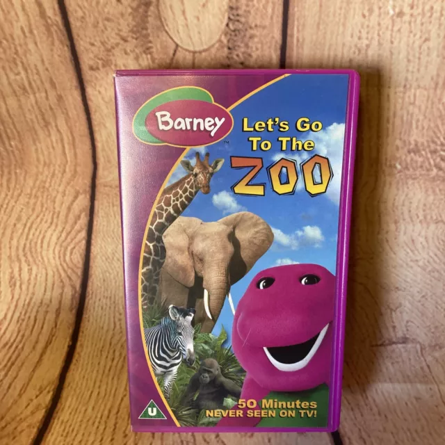 Barney Let's Go To The Zoo 2001 Vhs BARNEY THE DINOSAUR VHS Video - Barneys Let’s Go To The Zoo 2001 EUR 11
