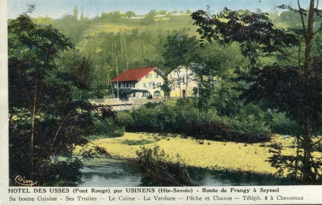 CARTE USINENS HÔTEL des Usses Route de Frangy à Seyssel EUR 5,00