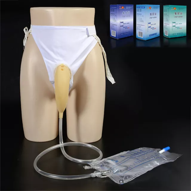 Male Female Reusable Urine Bag Urinal Pee Holder Collector Urinary Incontinence