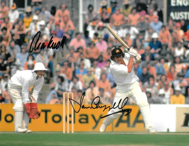 alan knott wicketkeeping ian chappell batting for australia signed 10x8 photo