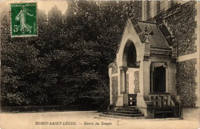 CPA BOISSY-SAINT-LEGER Temple Entrance (600140)