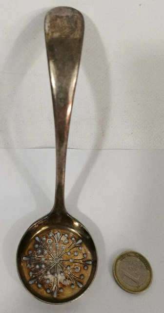 Ancienne Cuillère Saupoudreuse En Argent Ou Métal Argenté – Poinçons