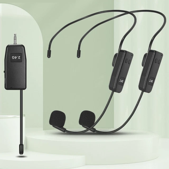 Moderno sistema microfonico wireless 24G per lezioni di lingue karaoke e altro