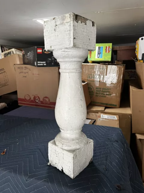 vintage c1900 porch baluster spindle big beefy size 20” x 4 7/8” square