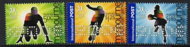 Australia Sg2596/8 2006 Commonwealth Games Mnh