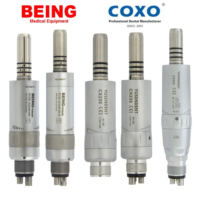 COXO BEING Dental Low Speed Air Motor Handpiece Fiber Optic Inner Water 2/4/6H
