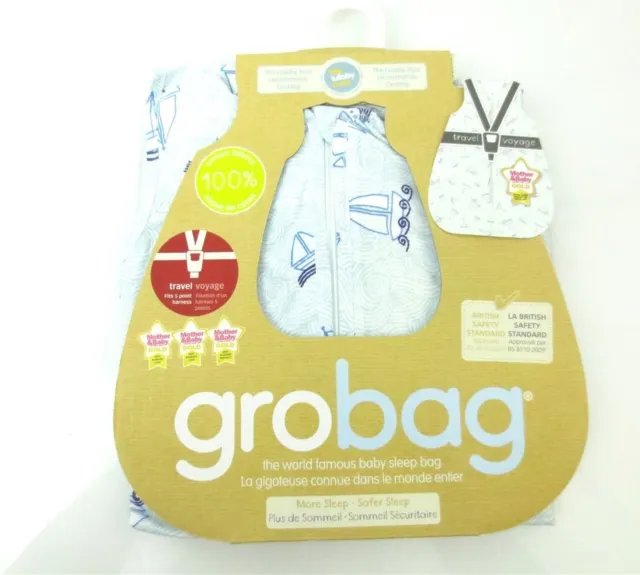 Grobag Sailaway 0.5ToG Size 0-6 Months Cotton AAC3546 Sleeping Bag Sleepsack