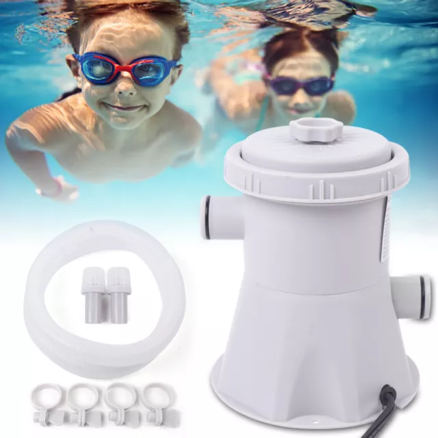 Electric Filter Pump w/ 2 Strainers Above Ground Swimming Pool Cleaning Pump