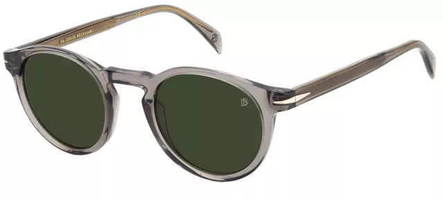 David Beckham DB 1036/S TRANSPARENT GREY/GREEN 49/23/145 men Sunglasses