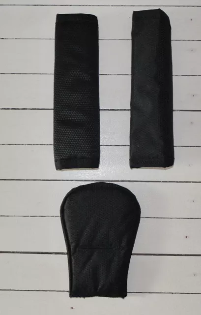 Mamas & Papas SOLA2 MTX URBO 2 KÄFER SCHWARZ SCHULTER & SCHRITTGESCHIRR PAD SET NEU