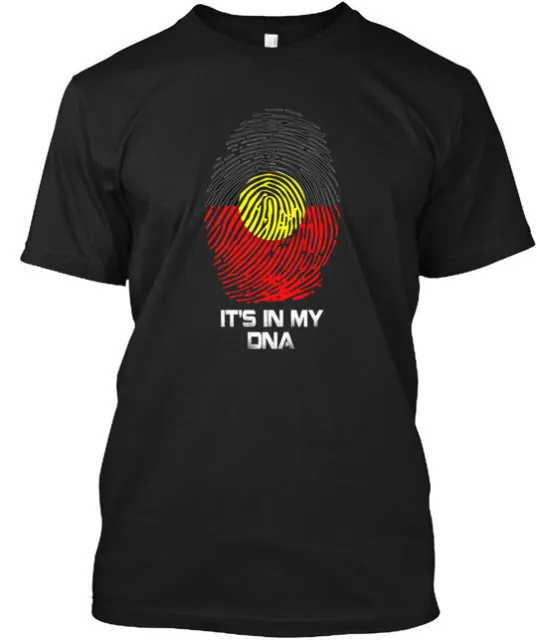 AUSTRALIAN ABORIGINAL FLAG Its My Dna T-Shirt Made in the USA Size S to ...