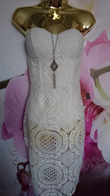 strappy lace dress White Strappy Floral Lace Maxi Dress  self-portrait-US
