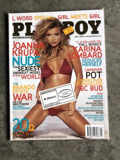 US Playboy Magazine July 2005  Ltd Stock Sealed Since New Karina Lombard