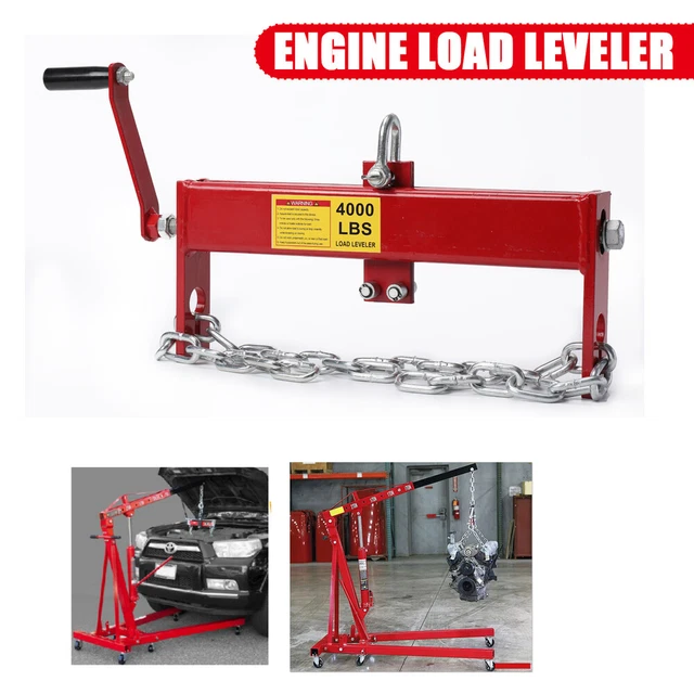 2TON/4000LBS ENGINE LOAD Leveler Engine Hoist Cherry Picker 2 Chains