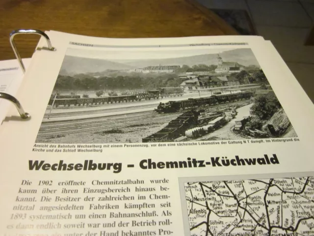 Neben - Schmalspurbahnen 11 Sachsen Wechselburg Chemnitz Küchwald 8 S