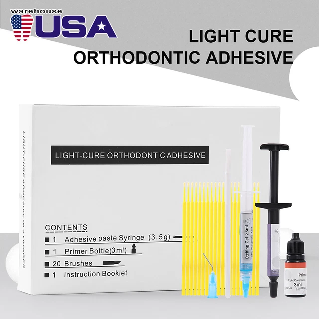DENTAL LIGHTCURE ORTHODONTIC Brackets Braces Bonding Primer Adhesive