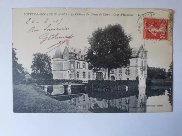 CPA 77 LORREZ-LE-BOCAGE - Le Château du Comte de Ségur
