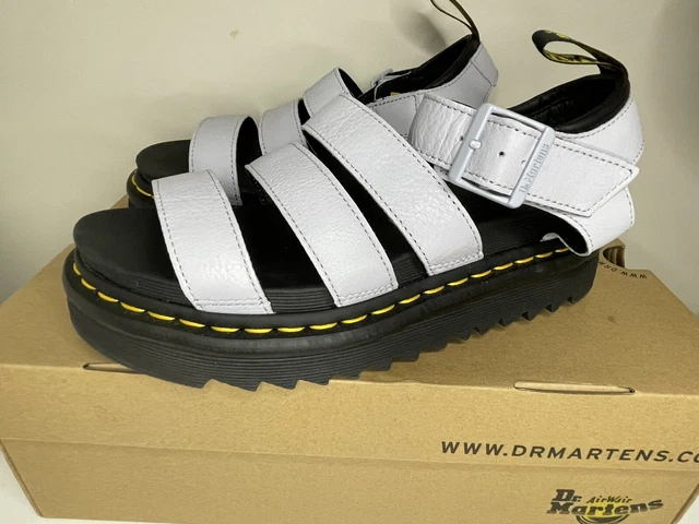 DR MARTENS BLAIRE Sandals Size 5 New With Box Blue Moon