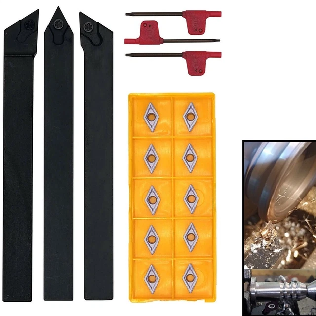 Sourcing Map Insert Tournage Carbure DCMT070204 - Pour Porte-Outils SDNCN, Tour CNC