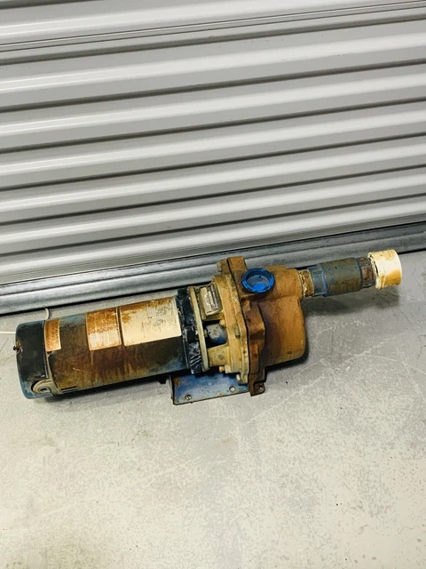 GOULDS WATER TECHNOLOGY GT15 Sprinkler Pump With Century c48c53A06 PARTS BROKEN