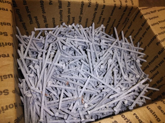 USS NAILS 12D  3 1/4" COMMON NAILS GALVANIZED, 17 pounds