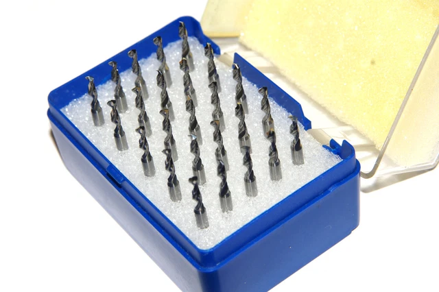 2.5mm Kemmer Prazision Drill bits SM32 Tungsten Carbide CNC PCB, 2pcs