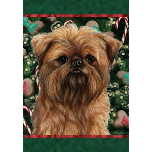 Christmas Holiday Garden Flag - Brussels Griffon 141281