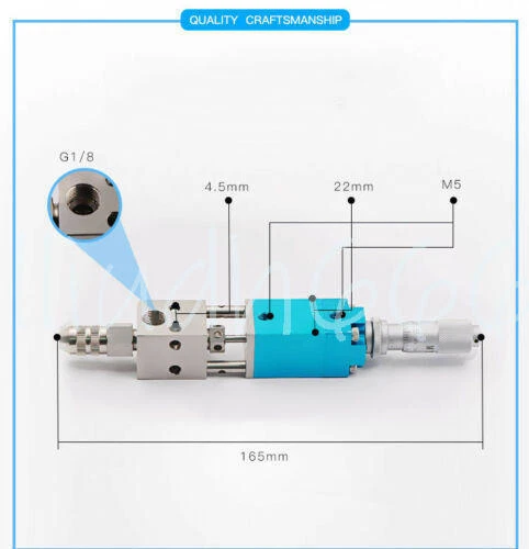 1PC Top Needle Dispensing Valve Precision Glue Pneumatic Dispenser Micrometer