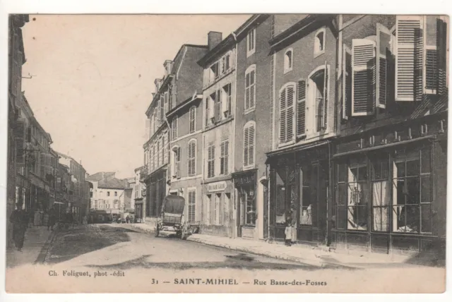 Cpa 55 - Saint-Mihiel : Rue Basse-Des-Fosses (Meuse) - Écrite