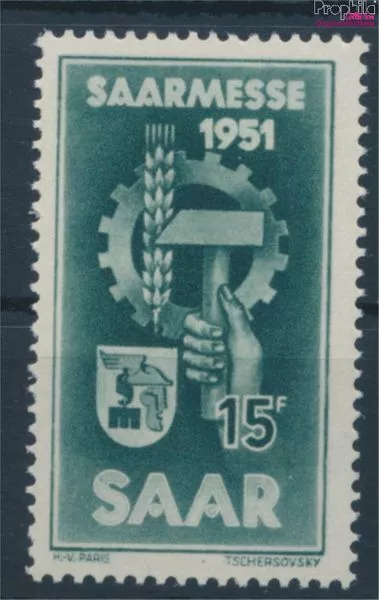 Briefmarken Saarland 1951 Mi 306 postfrisch (10214587