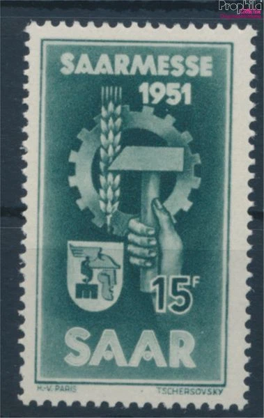 Briefmarken Saarland 1951 Mi 306 postfrisch (10214587