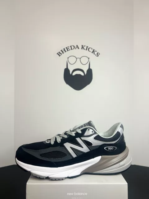 NEW BALANCE 990V6 Low Black Gray Athletic Running Shoes M990BK6 Men’s ...