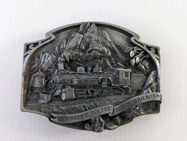 Cumbres & Toltec R.R. Scenic Railroad Train New Mexico VTG Siskiyou Belt Buckle