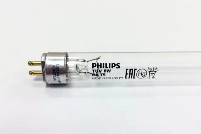 Philips Tuv 8W G8T5 Germicida Uv-C Lampada Per Depuratore - Purificatore Acqua