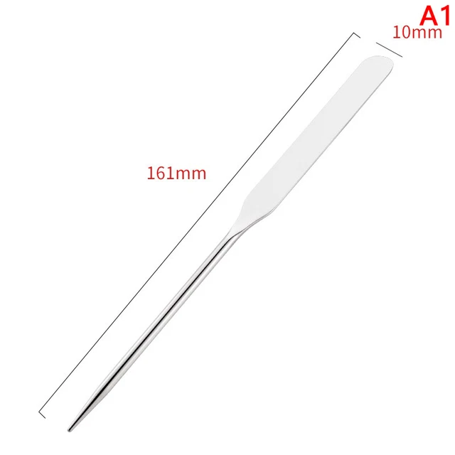 Stainless Steel Toning Nail Stick Dual Heads Makeup Toner Spatula Mixing Sti C❤M