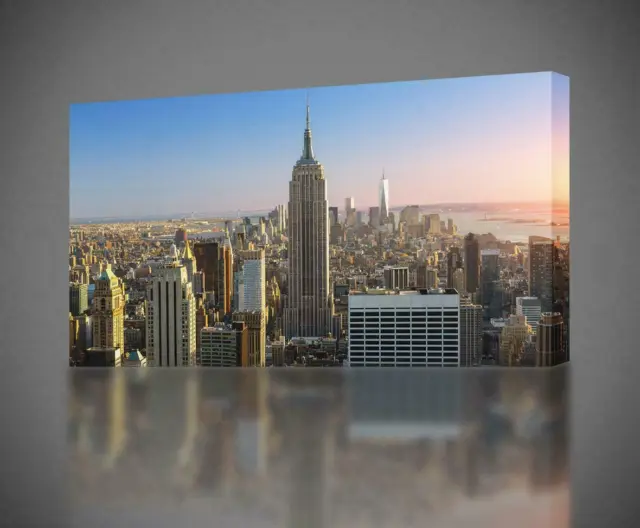 New York City Skyline CANVAS PRINT Wall Art Decor Giclee NY *4 Sizes* CA53