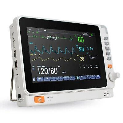 Compact 6-in-1 Vital Signs Monitor with ECG NIBP RESP TEMP SPO2  PR - On-the-Go