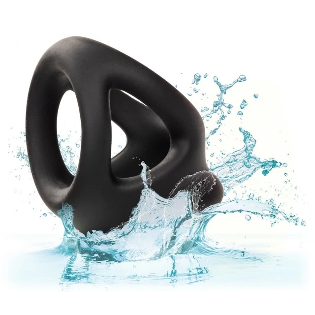 Cockring (anneau De Pénis) Et Ballstretcher Sono N°45 Noir - Souple En TPE - Neuf