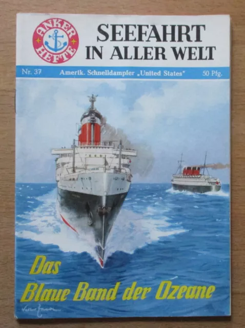 Seefahrt in aller Welt,  Nr.  37:  O. Mielke / Das Blaue Band der Ozeane   (Z 1)