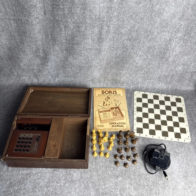 RARE VINTAGE 1978 Boris Master Electronic Chess Computer Game W/ Case £ ...