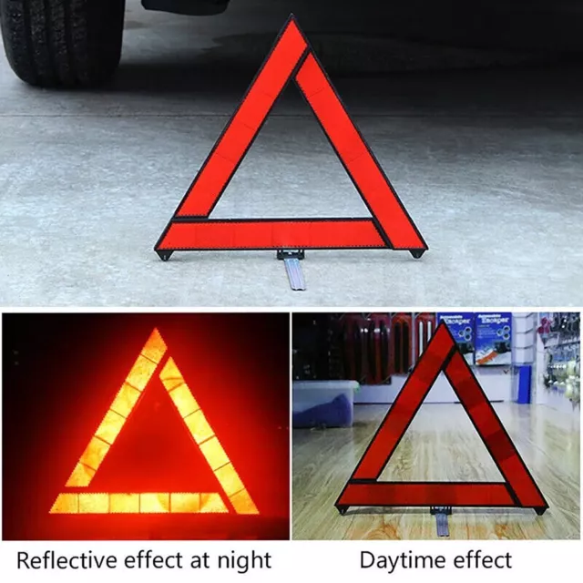 Car Emergency Breakdown Warning Triangle Red Reflective Safety Car Reflect