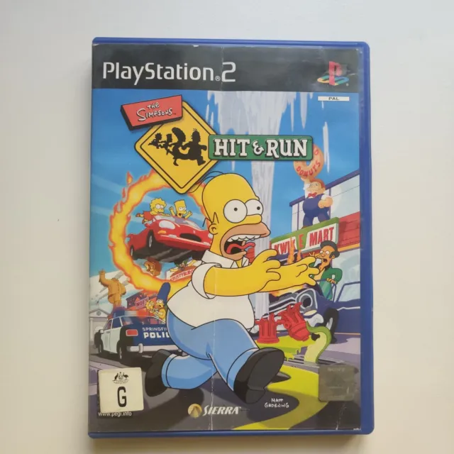 The Simpsons Hit and & Run PS2 Game PlayStation 2 No Manual, Free Postage