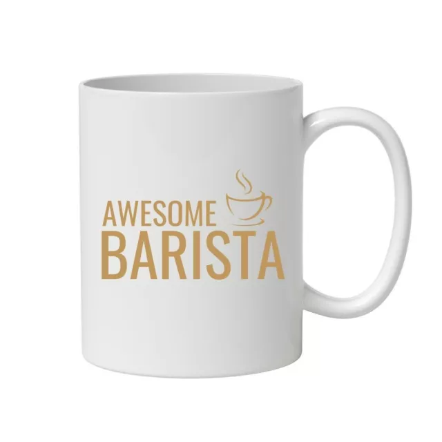 Awesome Barista Coffee Bar Expresso Mug Personalised Gift Customised Name