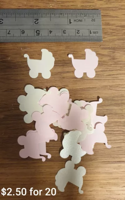 Baby Pram Diecuts- great for scrapbooking & cards