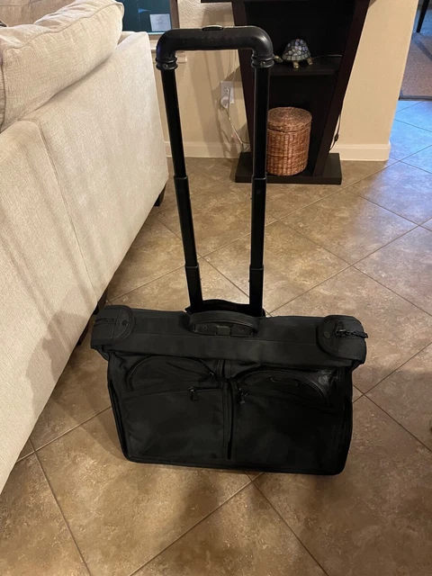TUMI Alpha Ballistic Bi-Fold Long Wheel Garment Bag Luggage Black Carry-on
