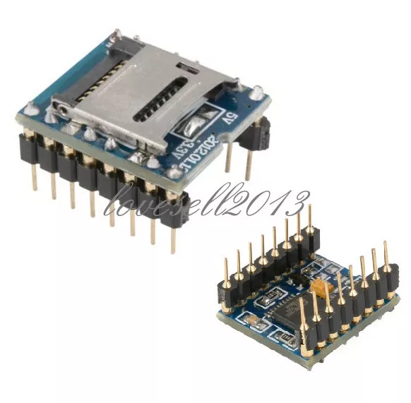 1/2/5PCS U-disk Audio Player TF SD Card Voice Module MP3 Sound WTV020-SD-16P